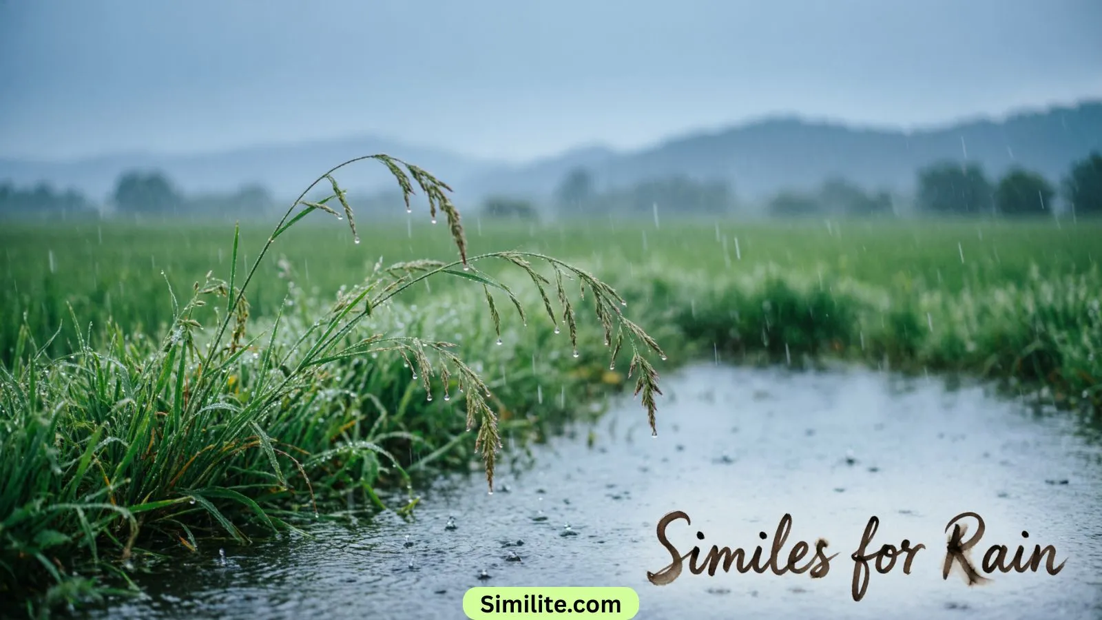 Similes for Rain