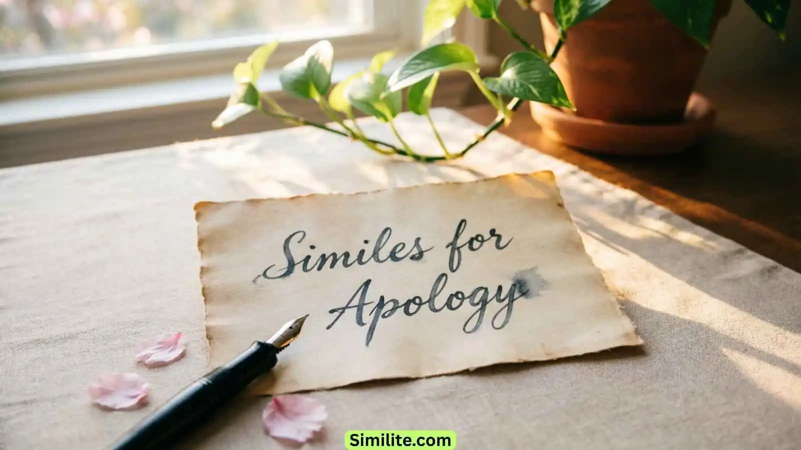 Similes for Apology