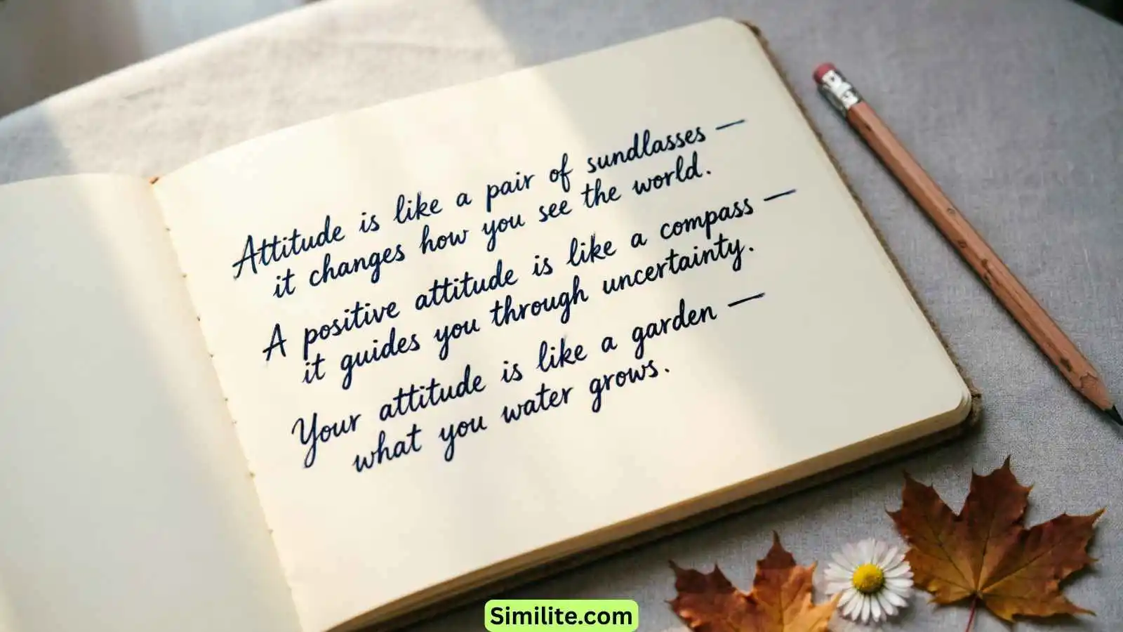 Similes for Attitude