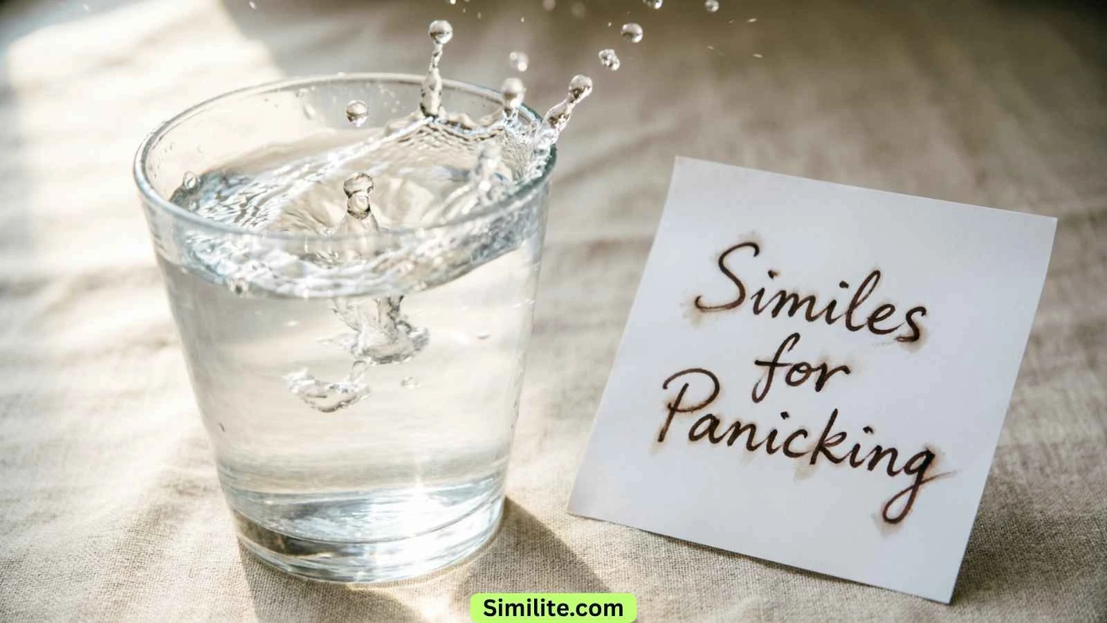 Similes for Panicking