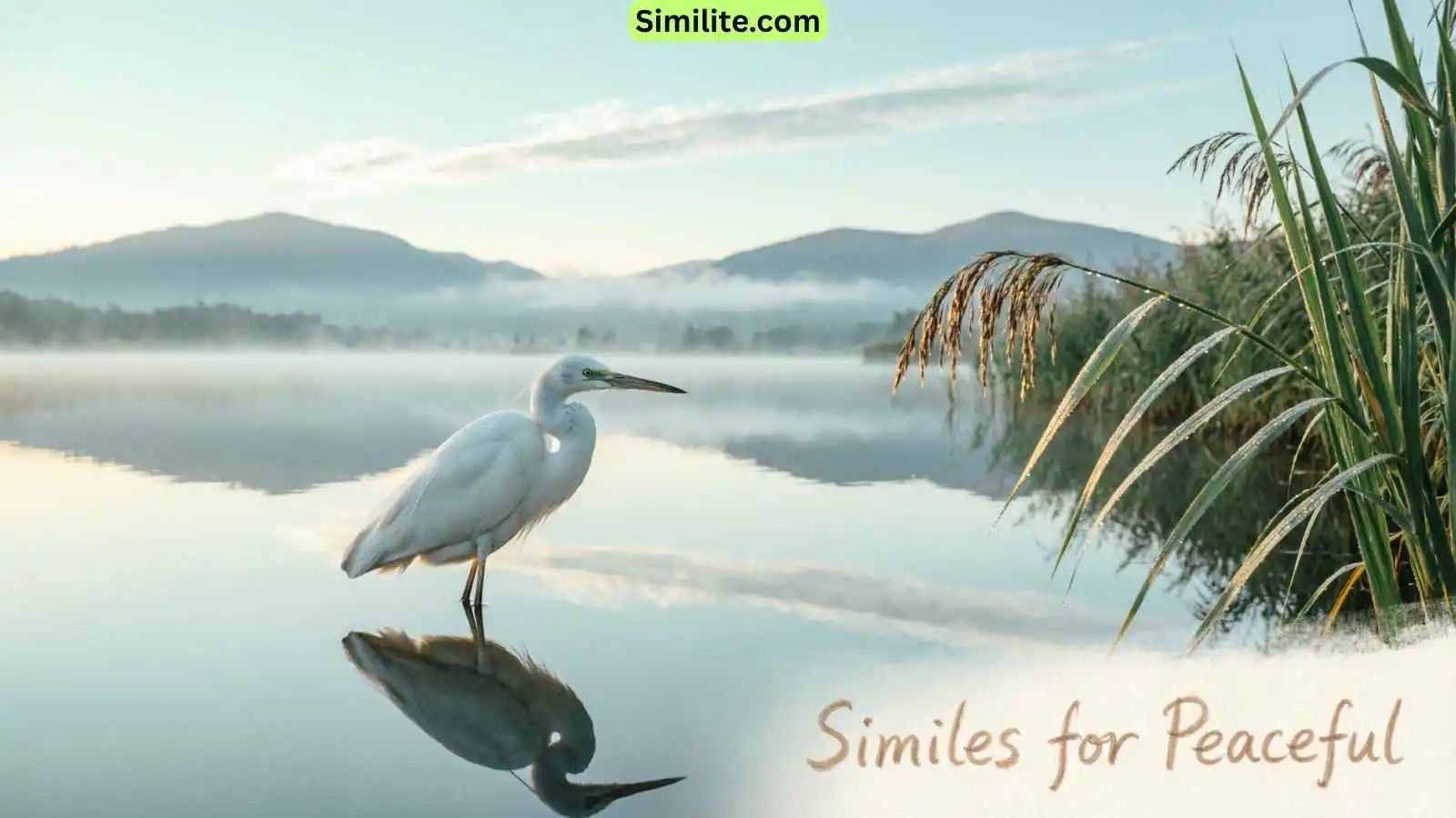 Similes for Peaceful